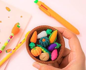 Amazon | 【ぴぴっと】 遊んで学ぼう おもしろ消しゴムセット